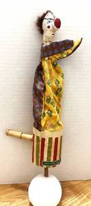 lot 46 image: Antique Stick Puppet and Whistle from Spain