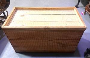 lot 83 image: Wood Box with Lid 15 X 30