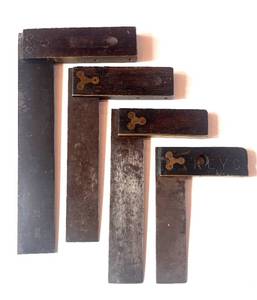 lot 77 image: Set of 4 Vintage Stanley Squares 6 7 10