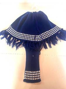 lot 86 image: Adorable Never Worn  Vintage Baby Sweater Outfit Poncho