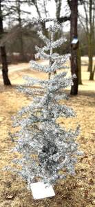lot 74 image: 5 ft Silver Tinsel Tree Does not Come Apart