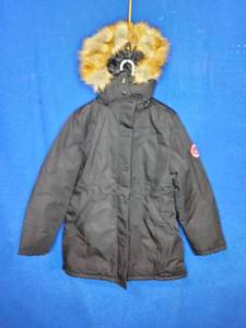 Spire by Galaxy Womens Heavyweight Hooded Parka - XL - Black