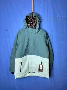 New Boulder Gear Womens June Insulated Jacket - Size XL -  Removable Hood- Two Tone Green