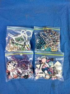 4 Bags of Costume Jewelry