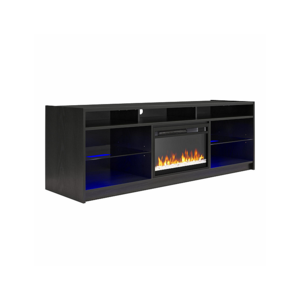 Ameriwood Home Hendrix Fireplace TV Stand - Black