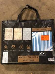 MSI Machine Washable Area Rug   Customer Returns See Pictures