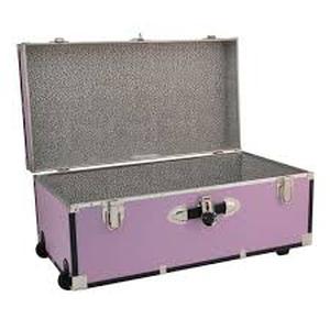 Seward Trunk Seward Explorer 30 in. Trunk with Wheels & Lock, Orchid    Customer Returns See Pictures
