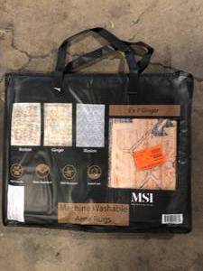 MSI Machine Washable Area Rug   Customer Returns See Pictures