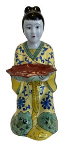 lot 68 image: Chinese Imperial Kneeling Servant Figurine