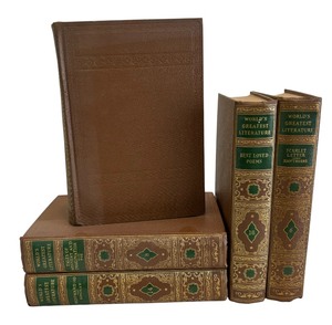 lot 78 image: Five Vintage Volumes of The Worlds Greatest Literature