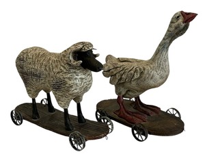 lot 104 image: Hannah and Isaac Figurines by American Chestnut