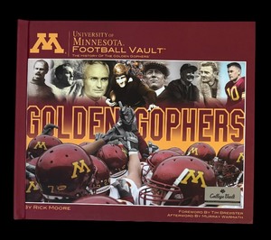 lot 120 image: Boxed University of Minnesota Football Vault Book by Rick Moore