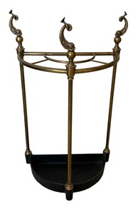 lot 144 image: Vintage Fish Accented Umbrella Stand