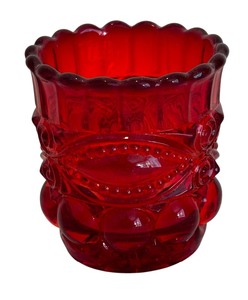 lot 157 image: Vintage Mosser Glass Eye Winker Patterned Toothpick Holder