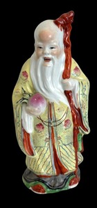 lot 159 image: Vintage Chinese Shou God of Longevity Figurine