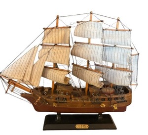 lot 57 image: Vintage CIRCA 1828 Victorias Model Sailboat