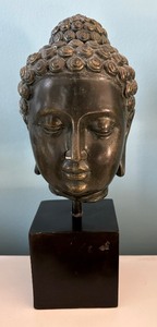 lot 69 image: Decorative Buddha Head Sculpture