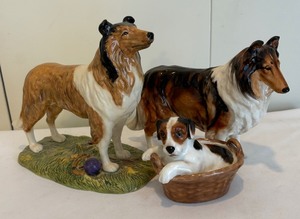 lot 235 image: Three Royal Doulton Dog Figurines