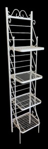 lot 248 image: Wonderful White Metal Shelf