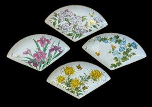 lot 249 image: Four Limited Edition Blossoms of the Japanese Year Plates