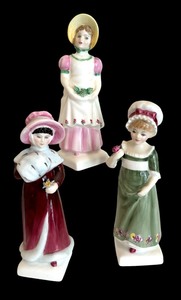 lot 283 image: Sophie, Ruth and Emma Figurines by Royal Doulton