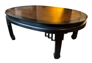lot 288 image: Mid Century Burled Coffee Table