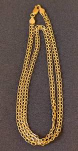 lot 40A image: 14k Yellow Gold Bismarck Chain