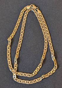 lot 92A image: 14k Yellow Gold Mariner Link Chain