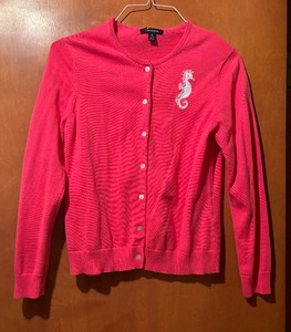 lot 341 image: Lands End Size Medium Button Up Sweater