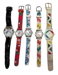 lot 395 image: Five Fun Watches by Jaques Couture, Geneva and More