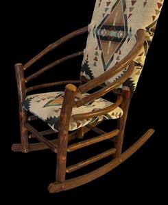 Southwestern Style Bent Wood Rocking Chair