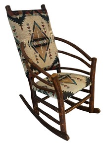 Southwestern Style Bent Wood Rocking Chair