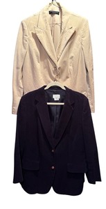 lot 461 image: Two Gorgeous Chord Blazers in Navy (De Mura) and Tan (Dana Buchman)