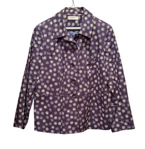 lot 363 image: Judith Hart Lightweight Jacket in Navy with White Daisies