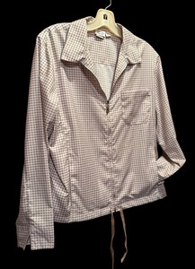 lot 356 image: Perfect Lightweight White and Brown Houndstooth Jacket by Tail