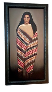 lot 11 image: Large Original Framed Painting by Britt Husney