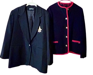 lot 471 image: Two Beautiful Seater  Jackets Harve Benard and Reversible MAC Navy Boiled Wool Jacket