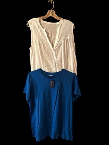 lot 423 image: Cute Spring  Summer Tops by Lands End and Gap Size LXL