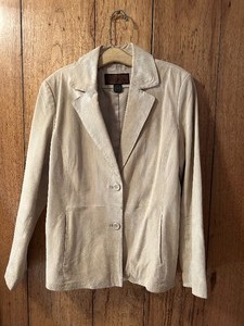 lot 430 image: Fabulous Siena Ultra Suede Beige Jacket Size 14