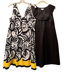 lot 419 image: Wonderful Lightweight Cotton Dresses by Karin Stevens and Merona, Perfect for Vacation Both Size 14