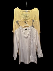 lot 93 image: Three Shirts by Talbots Including 34 Shirt, Sweater and Blouse