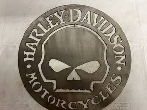 lot 11 image: Harley-Davidson Laser Cut Metal Sign