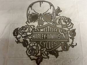 lot 13 image: Harley-Davidson Laser Cut Metal Sign