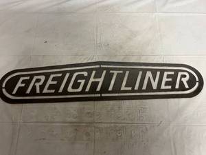 lot 18 image: FreightLiner Laser Cut Metal Sign