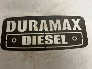 lot 19 image: Duramax Diesel Laser Cut Metal Sign