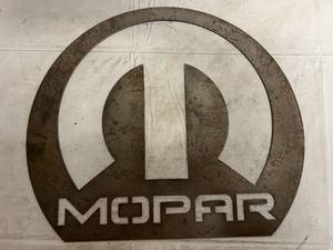 lot 20 image: MOPAR Laser Cut Metal Sign