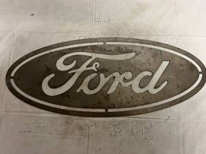 lot 21 image: Ford Laser Cut Metal Sign