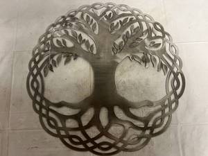 lot 44 image: Elegant Laser Cut Metal Sign