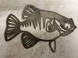 lot 48 image: Fish Laser Cut Metal Sign