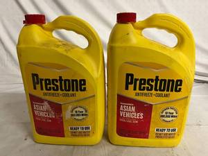 lot 59 image: 2 Gallons of Prestone Antifreeze Coolant - Asian Vehicles